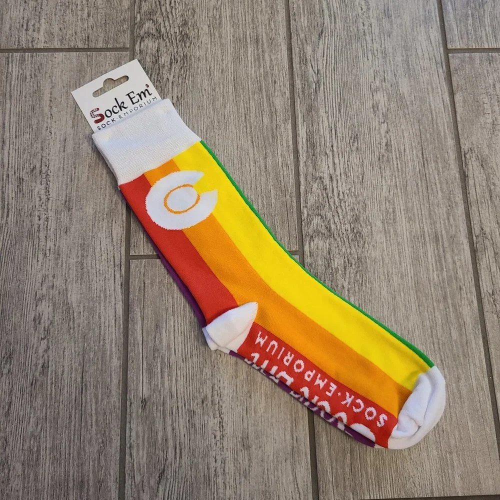 PRIDE Sock Emporium Colorado pride socks NWT